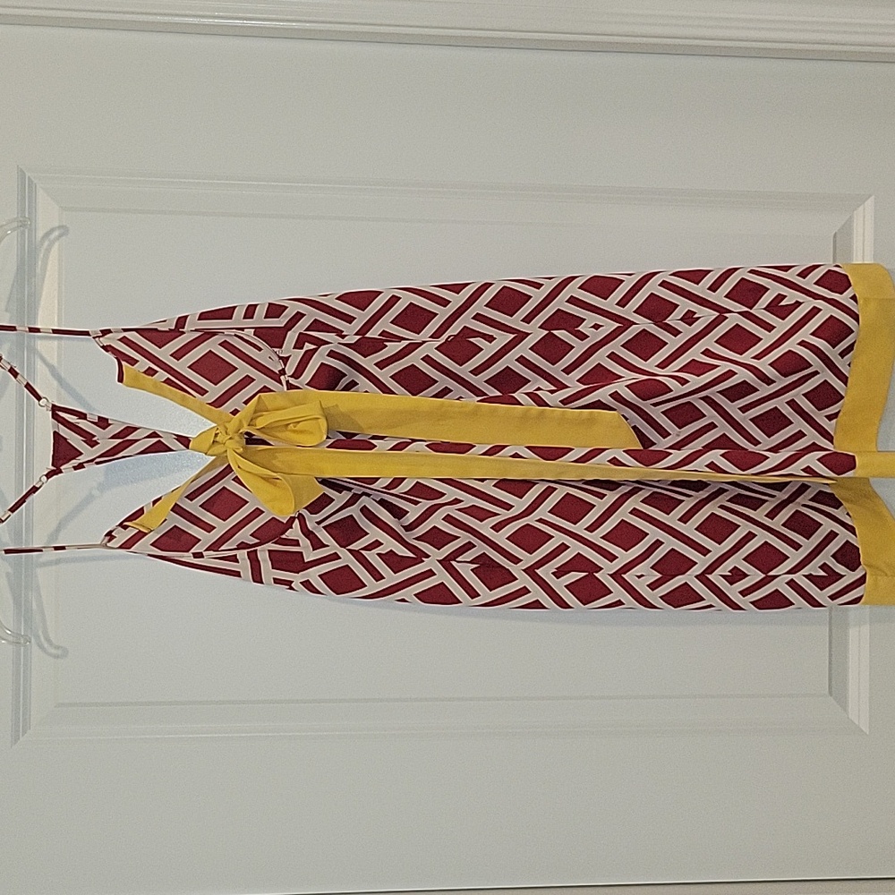 Mud Pie Women's Garnet and Gold Sundress - Picture 6 of 9